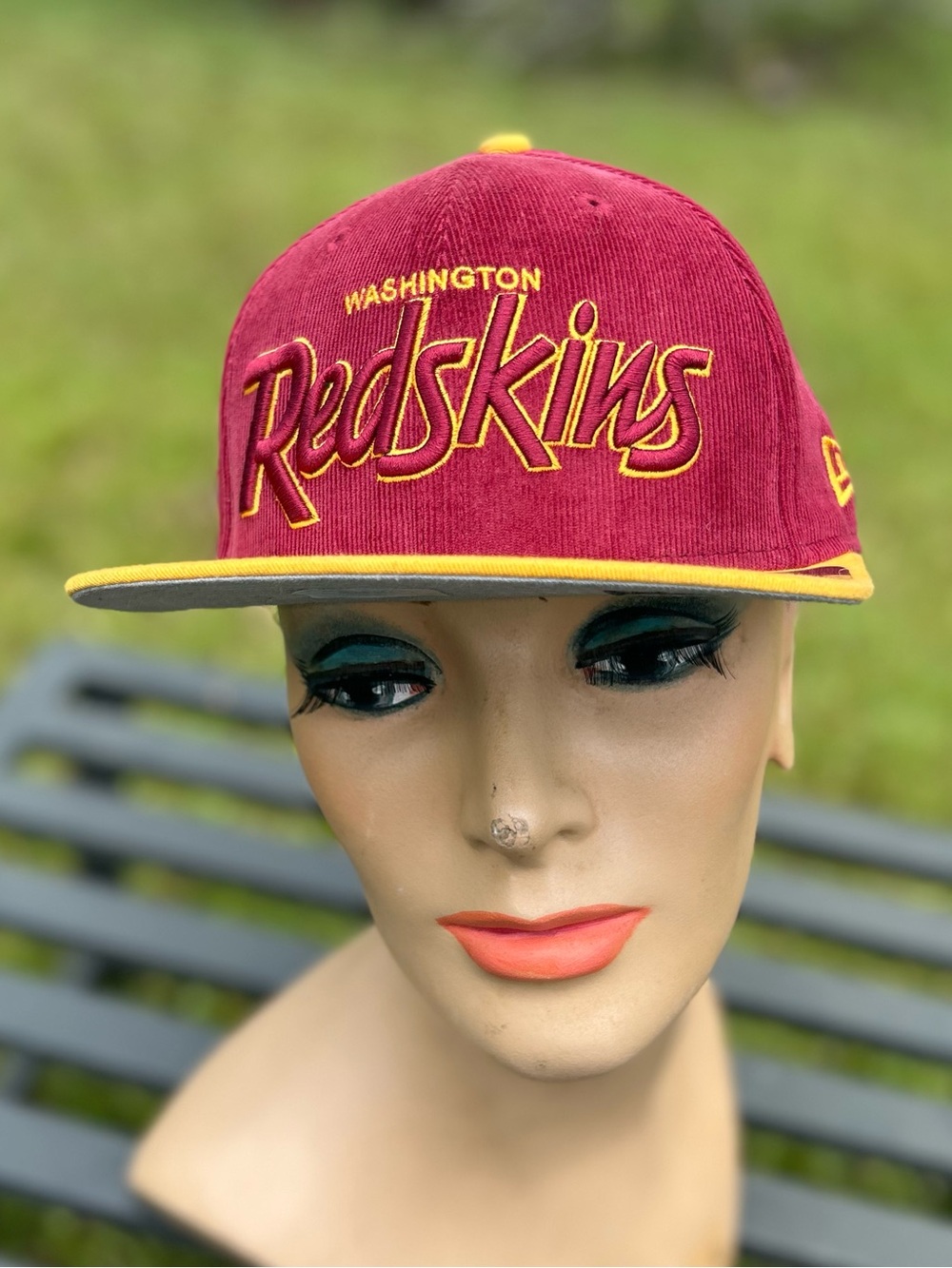 Vintage New Era Washington Redskins Corduroy Snapback Hat